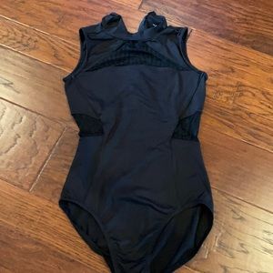 Used Bloch black leotard with mesh